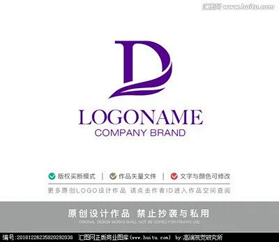 Dlogo字母d标志dlogo-花瓣网