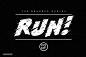 一款创意抽象游戏英文字体Run! Font Arcade Text Tutorial 字体下载 