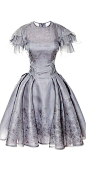 Zac Posen SS 2014  Painted Organza Dress