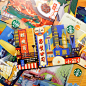 Temperature of a City | Illustrations for Starbucks : I created two illustrations for Starbucks city cards series “Temperature Of A City”. Shanghai is the city where I live, and as a tourist, I was deeply impressed by Suzhou. These two cities look complet