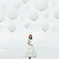 White balloons by Tijana Moraca on 500px