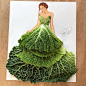 Illustrations by Edgar_artis | Cuded : EdgaR_ArtiS is an Armenian artist who created unique style of fashion illustrations featuring dresses made of various foods. His work is mostly the