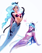 Mermaids #2 by rossdraws