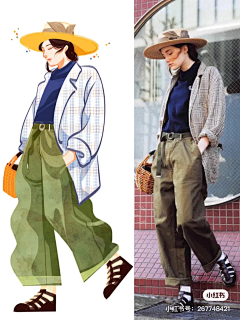Miao幺儿采集到C插画——服装