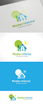 现代物业房产logo设计模版 Modern Home