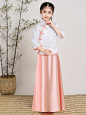 儿童古装民国学生服装五四青年装小姐装唐装古筝毕业照演出服女童-淘宝网