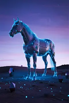 科技科幻生肖马2026年马年机械马