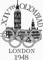 第十二,十三两届的奥运会, 应该是举行1940年的和1944年的. 但是由於第二次世界大战的原因而被取消. 
　　

　　

　　14会徽回顾:1948年英国伦敦第十四届奥运会会徽 
　　
　　1906年意大利维苏威火山的爆发,使原本定于罗马举行的1908年奥运会临时易地伦敦举办,而伦敦奥运会却为人们奉献上了现代奥运史上第一个开幕式.1948年,世界还处在二战后的恢复时期,人们对在这一时期是否需要举行体育盛会争论不休,但1948年伦敦奥运会最终却大受欢迎,它给深受战争创伤的人们以巨大的精神安慰. 1948