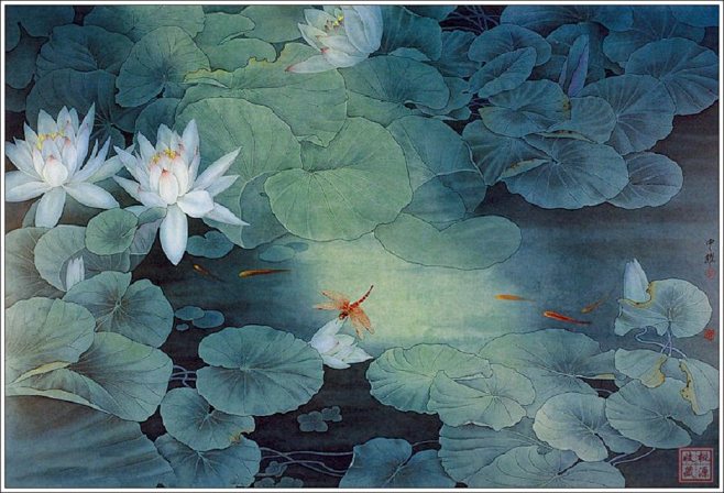 绝美工笔花鸟画