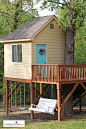 Tree House Porch Makeover. How to Paint an Exterior Door in a few simple steps! LivingLocurto.com: 