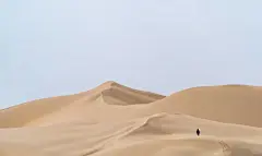 周末去看沙漠，在库布齐沙漠拍电脑桌面壁纸 - 小红书