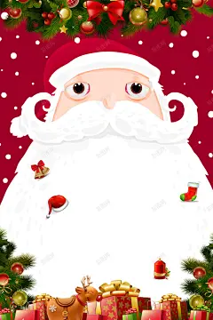 圣诞老人卡通创意红色banner 圣诞节 新年 高清背景 背景 设计图片 免费下载 页面网页 平面电商 创意素材