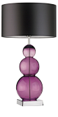 Table Lamps, Designer Purple Globes Glass Table Lamp, so beautiful, one of over 3,000 limited production interior design inspirations inc, furniture, lighting, mirrors, tabletop accents and gift ideas to enjoy repin and share at InStyle Decor Beverly Hill