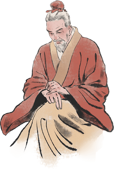 中医主题水墨风人物-钱乙