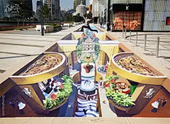 齐兴化打破了记录，在中国澳门，与他一块。图片120米长，是为了庆祝两周年之际在澳门的中央商场。