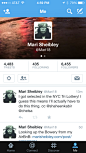 Twitter iPhone user profiles screenshot