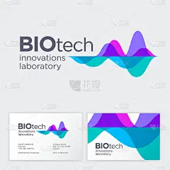 生物技术的象征。抽象的圆形，如分子或基因。