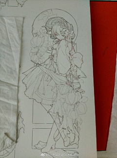 一堣采集到线稿
