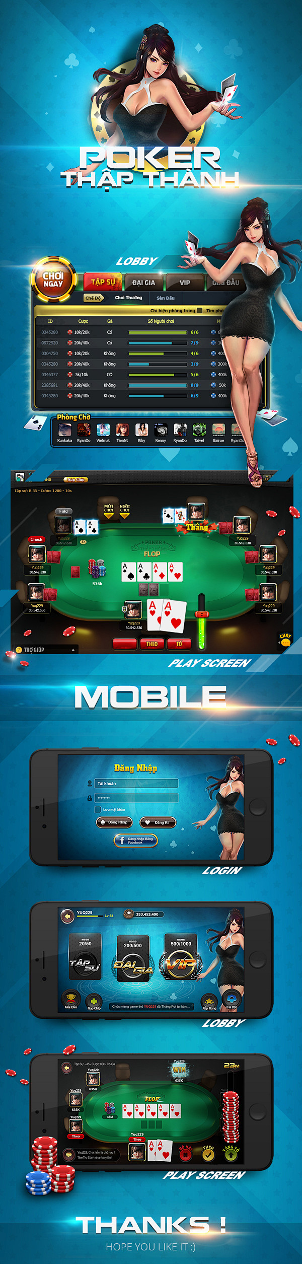 Poker game ui : Proj...