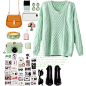 A fashion look from December 2014 featuring green top, black booties and chloe handbags. Browse and shop related looks.