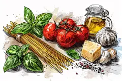食物意大利面图片插画图