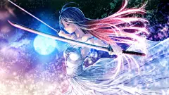 动漫武士美女唯美手绘图片