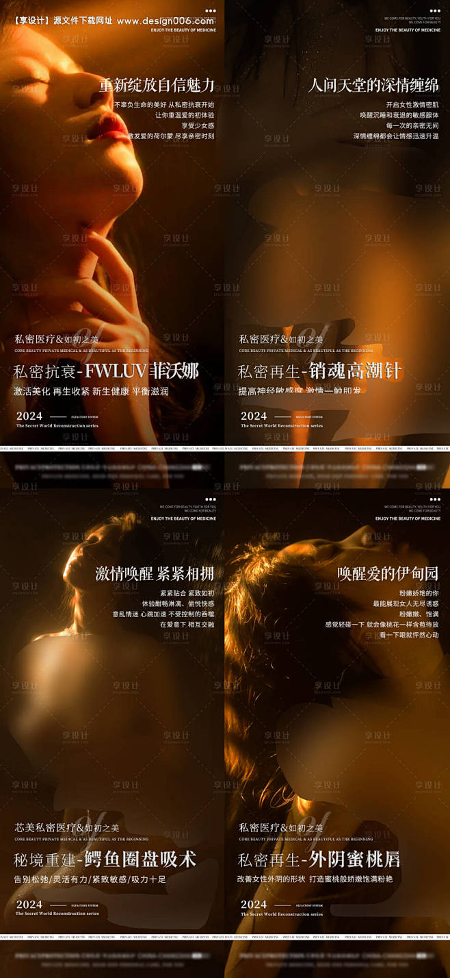 源文件下载【医美女性私密宣传系列海报】编...