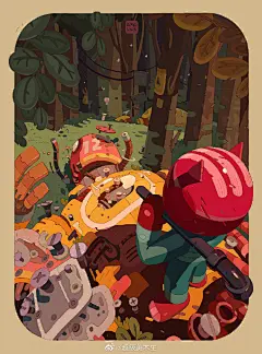 手绘冷暖配色突出
.
人物插画设计师
.
Amin Faramarzian
.
极具涂鸦气质 ​​​​