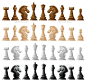 四组棋子——人造物体对象Four Set of Chess Pieces - Man-made Objects Objects活动,主教,最后,国际象棋、剪裁、收藏、教育、娱乐,娱乐,游戏,团体,马,孤立的,国王,骑士,很多对象,纸,路径,典当,碎片,拼图,女王,车,系列,集,表,模板,白色,工作表 activity, bishop, boardgame, chess, clipping, collection, educational, entertainment, fun, game, group, 