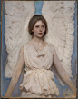 Abbott Handerson Thayer/雅培·汉德森·塞耶 1849年-1921年

【单图赏析/油画】

Angel/天使 1887年

- ​​​​