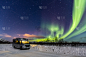 挪威,北极光,光,自然美,绿色,寒冷,旅途,斯堪的纳维亚半岛,暗色,汽车