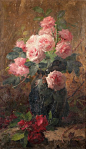 Frans Mortelmans 笔下的花