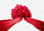大气节日喜庆红绸花球 页面网页 平面电商 创意素材