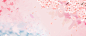 樱花节唯美小清新浪漫花卉粉色背景背景图片素材
