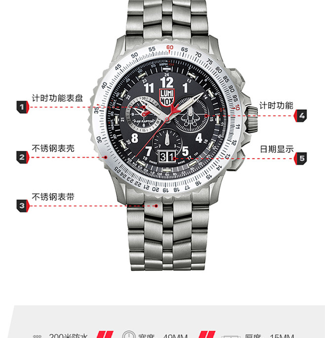 正品 雷美诺时Luminox 9241....