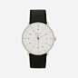 Junghans x Max Bill Stainless Steel and Leather Automatic Watch.良仓－iliangcang.com