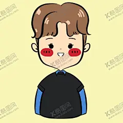 卡通男生头像 【酷图网】动漫动画,原创,卡通,男生,头像,动漫,手绘,设计