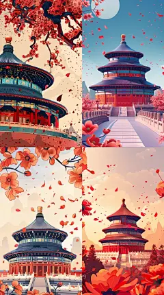 节日海报｜520用AI生成国庆节插画海报 - 小红书