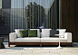 Contemporary modular garden sofa by Rodolfo Dordoni ALISON IROKO Minotti: 