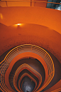 orange staircase