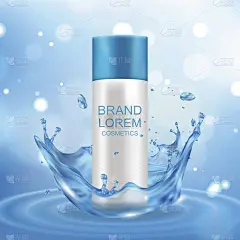 奶油。现实的。化妆品。抽象的背景。为你的设计。