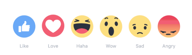Facebook 的点赞功能的其它表情