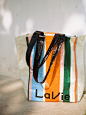 LaVie｜提着条纹编织袋出街‍♀️