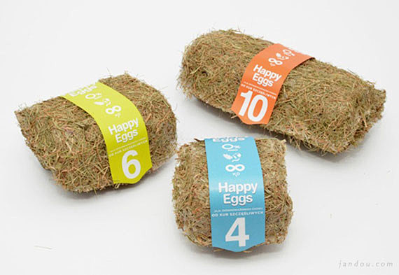 创意设计：创意十足的生鲜鸡蛋包装设计 H...