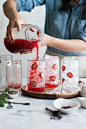 *This  Strawberry Mint & Hibiscus Iced Tea is free of refined sugars, vegan friendly, and one of summer’s most refreshing drinks! Happy Hump Day! To start off th: