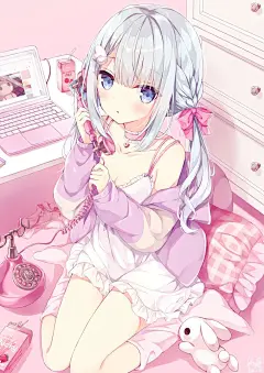 少女 粉色系