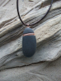 Scottish Sea Pebble and Copper  Necklace by byNaturesDesign, $16.00