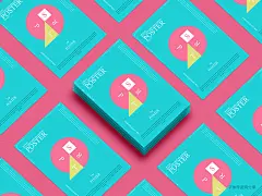 俯视海报样机模版-字体传奇网（ZITICQ）