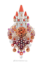 珠宝设计超话#微博火星计划# 城堡、花园、珠宝里的欧式庭院