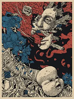 Nikita Kaun黑暗系插画